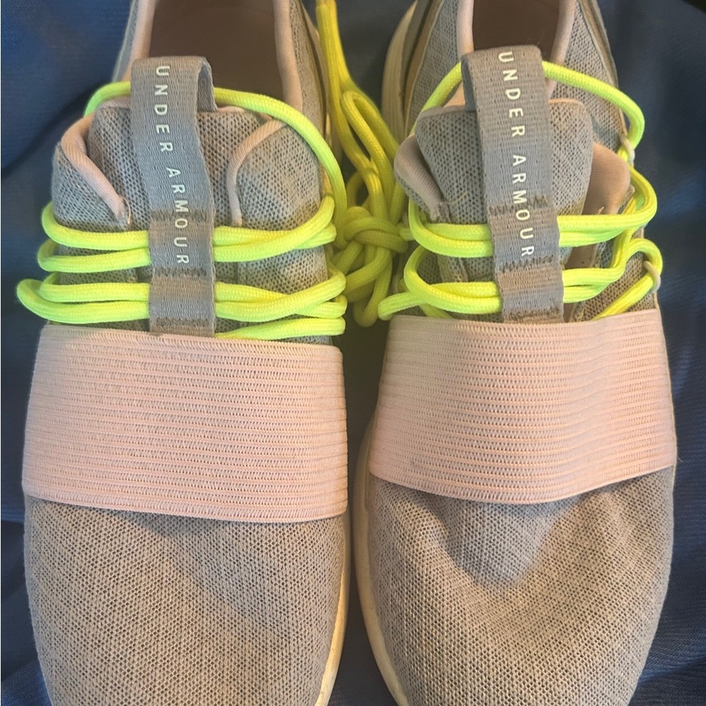 Under Armour womens Gray and Pink. Practically new.